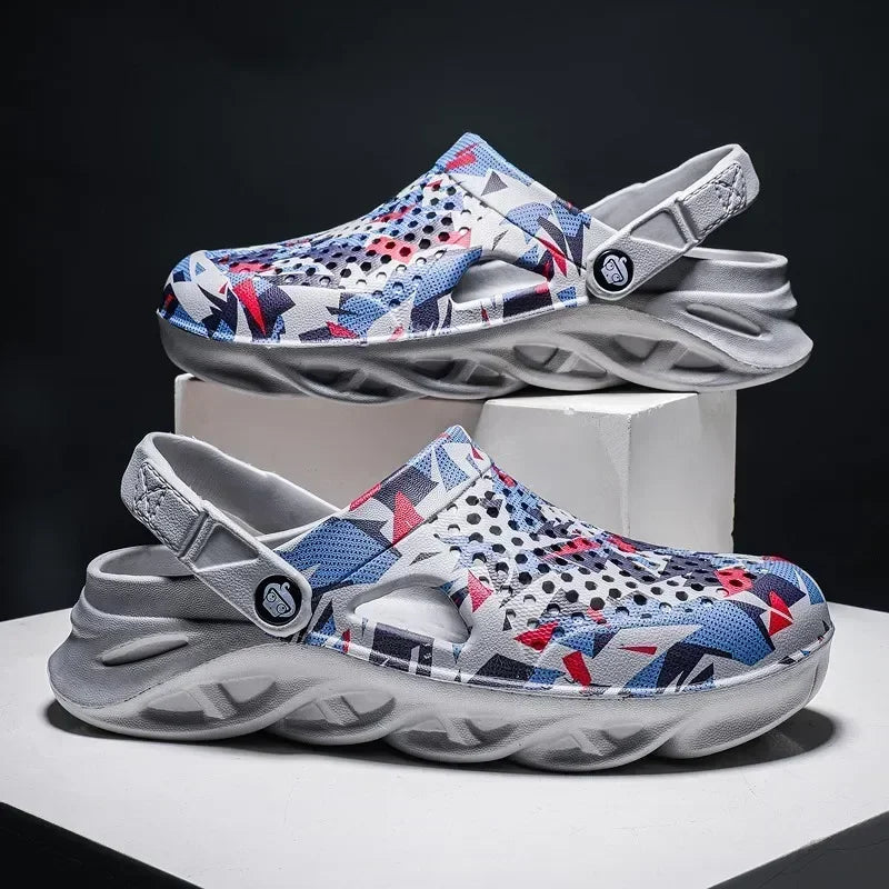 Flat sandals men's shoes EVA slippers garden platform sandals men's summer sandals new men's sports shoes outdoor home shoes