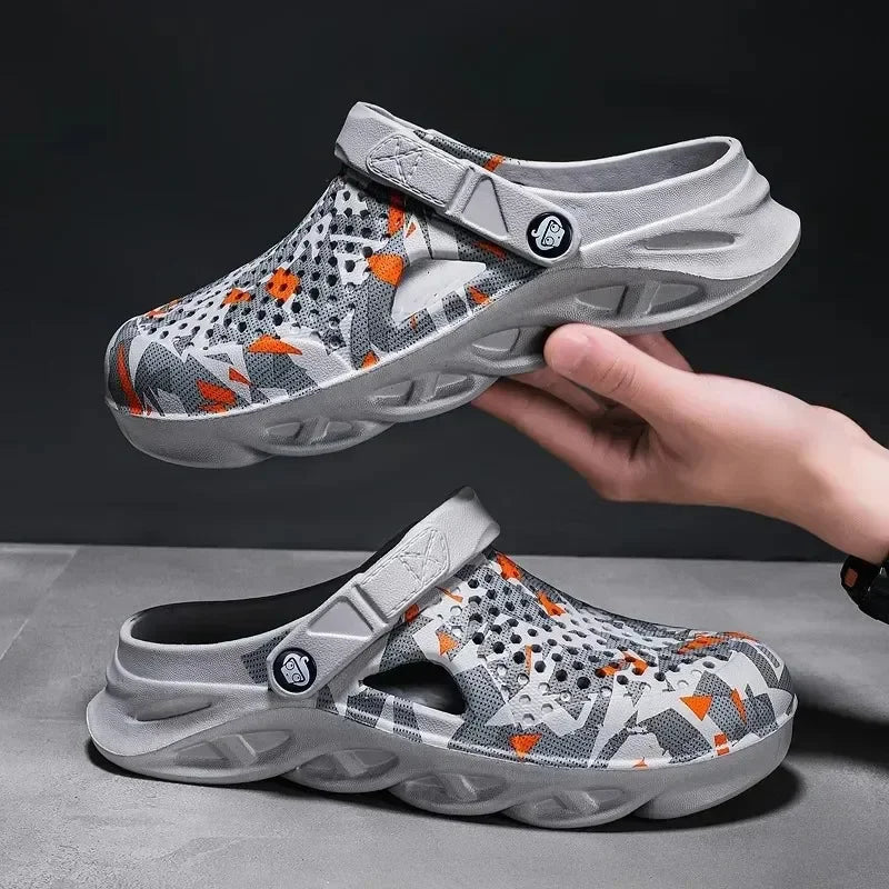 Flat sandals men's shoes EVA slippers garden platform sandals men's summer sandals new men's sports shoes outdoor home shoes